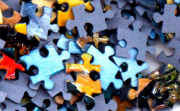 Colorful puzzle pieces