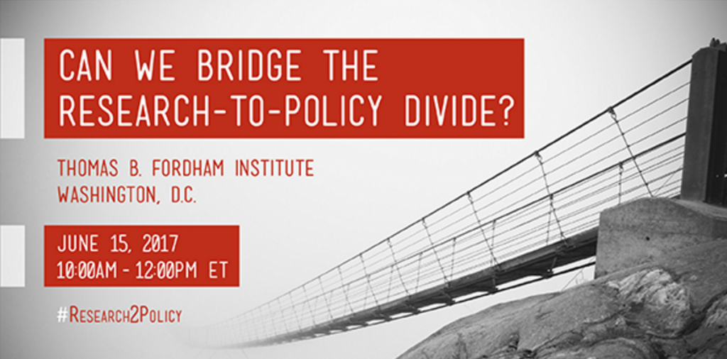 Can We Bridge the Research-to-Policy Divide? 
Dr. Elizabeth Farley-Ripple, Co-Principal Investigator on the R4S team participated in an online panel hosted by the Thomas B. Fordham Institute.