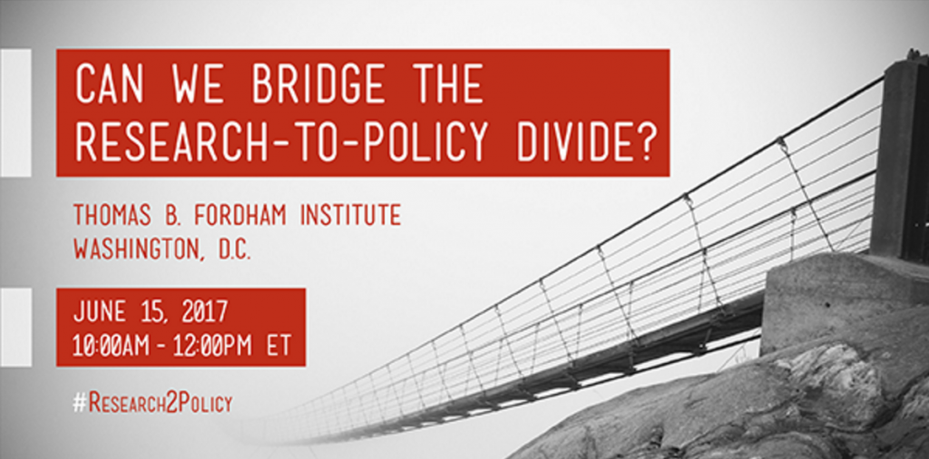 Can We Bridge the Research-to-Policy Divide? 
Dr. Elizabeth Farley-Ripple, Co-Principal Investigator on the R4S team participated in an online panel hosted by the Thomas B. Fordham Institute.